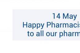 14 May Happy Pharmacists' Day to all our pharmacists 