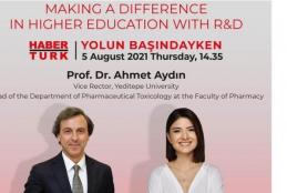 Prof. Ahmet Aydın will be Hosted by Habertürk TV